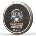 Viking Revolúcia pikantné Vanilla medvedí balzam - Brada maslo s arganovým olejom, bradový zmäkčovač pre mužov s jojobovým olejom - bradový zvlhčovač pre mužov s včelím voskom - bradový vosk pre mužov (2oz, 1 balenie)
