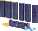 Týždenná pilulka Organizátor 2 Časy denne, KANGYAN hliníková zliatina Travel pilulky Box 7 deň, Am Pm dvakrát denne pilulky Prípad, Pill Holder Container pre vitamín, Medicína, Supplement, Rybí olej