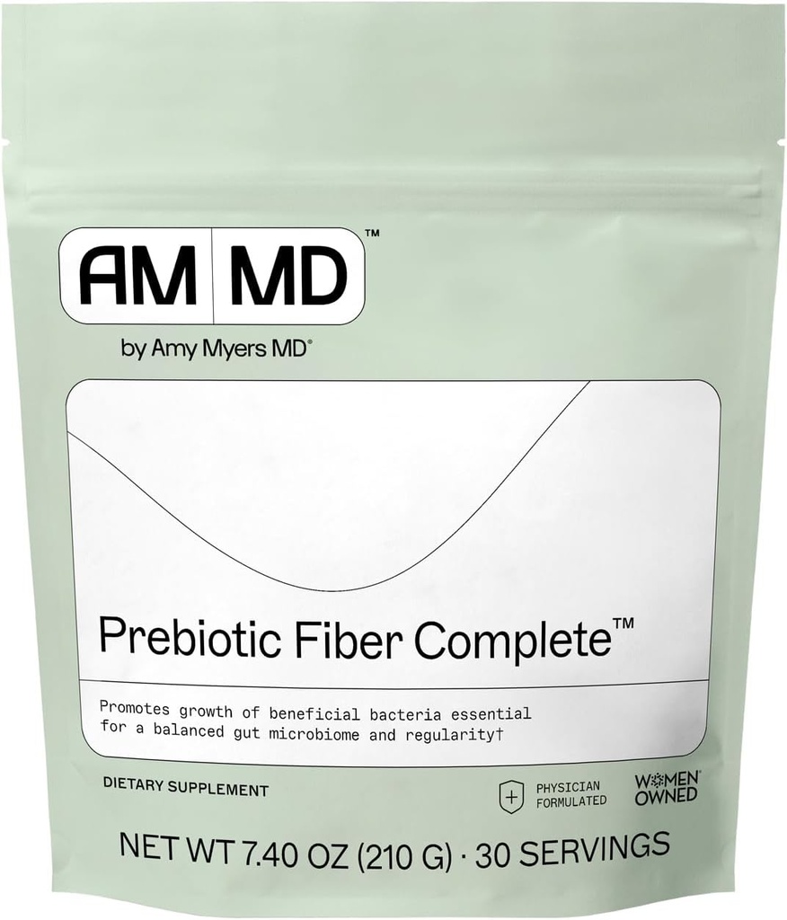 Amy Myers MD prebiotické vlákna prášok - Gut Support - Organic Acacia Fiber - Keto Friendly - bezlepok, bez vajec, non-Dairy, Non-GMO - 30 Servings