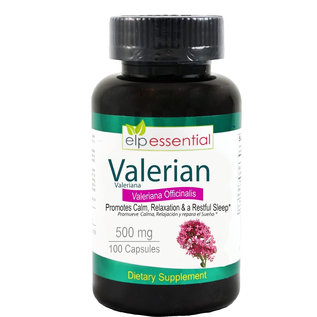 Valerián Root Kapsule Organické 500mg Bylinný extrakt doplnok 100 Tabletky