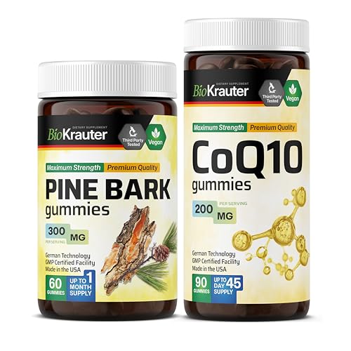 BIO KRAUTER Pine Bark 60 Gummy & CoQ10 90 Gummy
