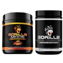 Gorilla Mind Pre Cvičenie (Orange Rush) + Kreatín (100 Serv.) - Komplexné Stack pre zlepšenie sily, Výkon výstup, a veľkosť svalov