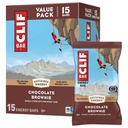 CLIF BAR - Energetické proteínové tyčinky - Čokoláda Brownie - Vyrobené s organickým Oat - Energetické tyčinky - non-GMO - (15 balení)