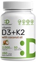 DEAL DOPLŇUJÚCE vitamín D3 2 000 IU + K2 MK7 50mcg Softgels 