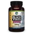 Amazing byliny Premium Black Seed Oil Capsules - High Potency, Cold Pressed Nigella Sativa Aids in Digestive Health, Immune Support & Brain Function - 60 Gróf, 1250mg