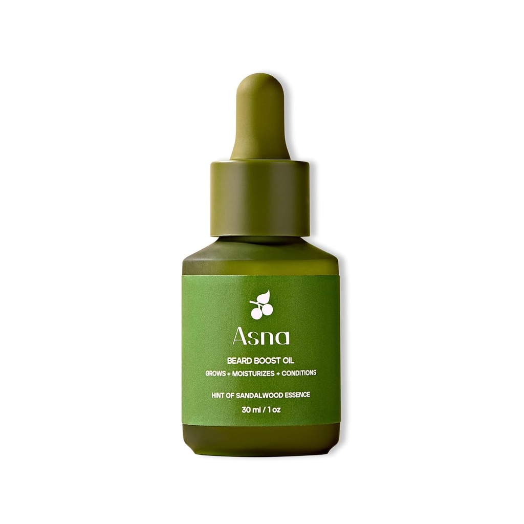 Asna Beard Boost Oil - studená-Pressed, Všetky typy vlasov, Stimuluje rast, Výživné a hydratačné, Ayurvedic s vitamínom C & Antioxidanty pre mäkšie, plnšie brada