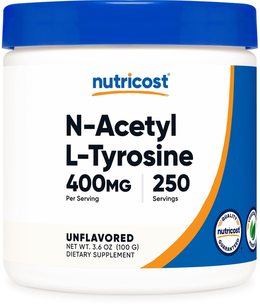 Nutricost Pure N-Acetyl L-tyrozín (NALT) prášok 100 gramov