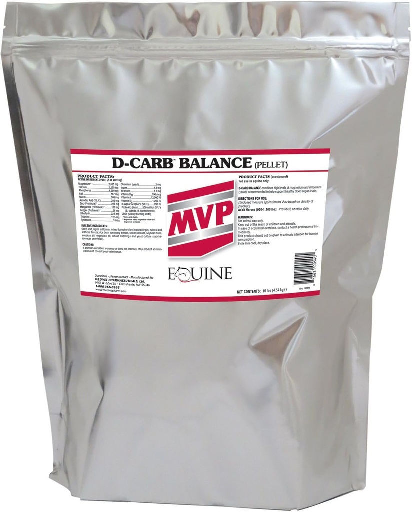 MVP D-Carb Balance (10lb) podporuje glukózový metabolizmus +vitamíny a probiotiká...