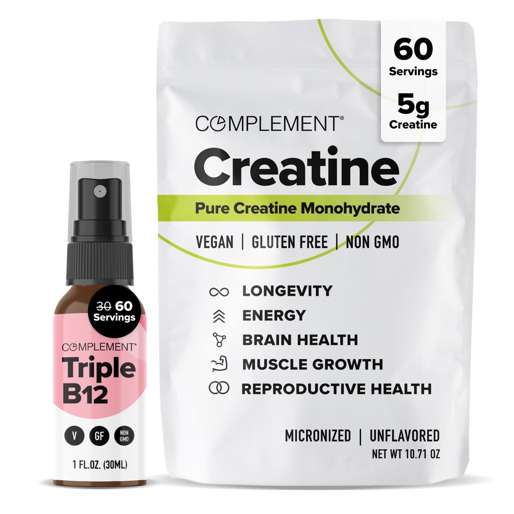 Komplement Triple B12 Spray & Creatin Bundle 