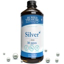 Pochovaný poklad Purifikovaný Silver Liquid 30 PPM - 16 oz. 96 Služba, Neakumulatívne Nano Silver Solution, Spray & Dietary Immune Supplement