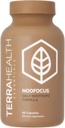 Terra Health Essentials NOOFOCUS - Nootropics Mozog podpora doplnok s adaptogénnych húb, Alpha-GPC, Gotu Kola, L-Theanine pre zaostrovanie a pamäť - všetko prírodné, 30 dní dodávky