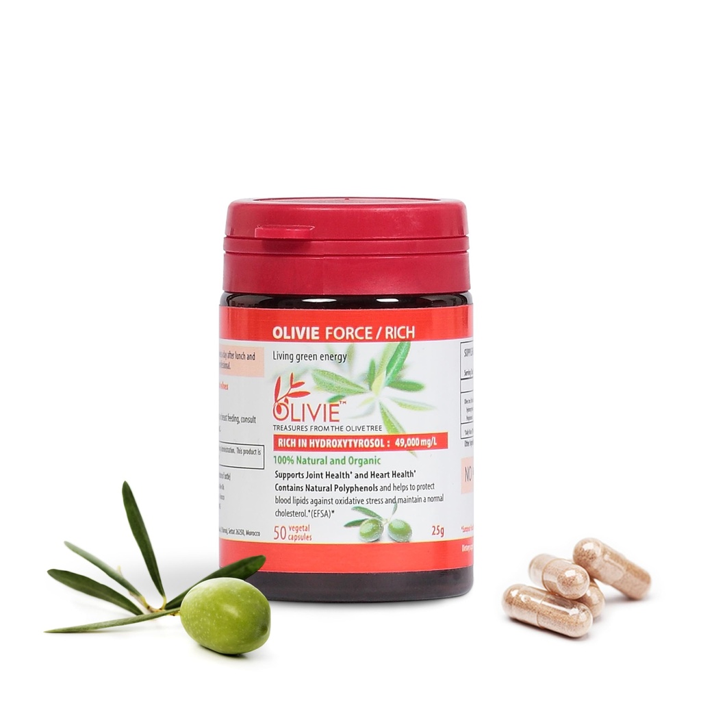 Organické Olive Leaf Extract Kapsule Olivie Force / Rich 