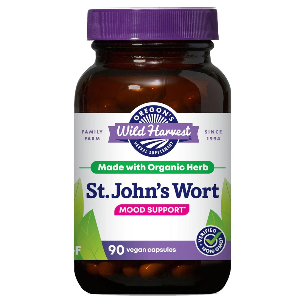 Oregon's Wild Harvest St John's Wort Supplement, 90 grófov