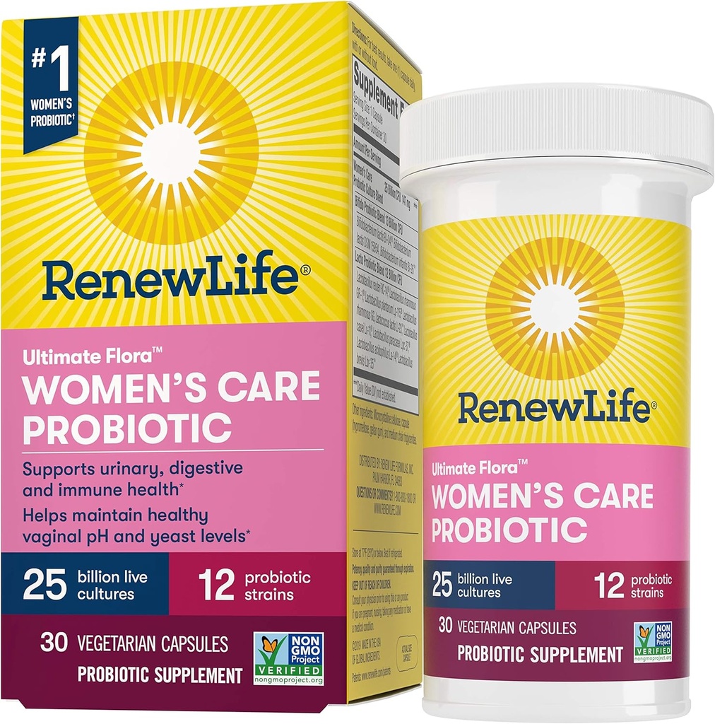 Obnoviť život Ženy?s Probiotikum - Ultimate Flora Probiotic Ženská starostlivosť, Stabilné police Probiotické Supplement - 25 miliárd - 30 Rastlinné kapsuly