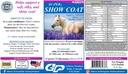 Su-PER Show Coat Supplement for Horses - Podpora mäkkého, hodvábneho a lesklého kabáta - Rýchlejší manéver a rast chvosta - Aminokyseliny, B-komplex vitamíny a minerály - 12,5 libra, 3 mesiace dodávky