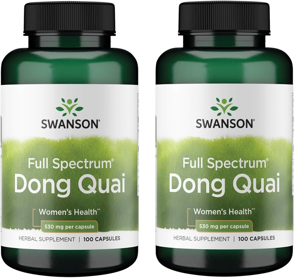 Swanson Dong Quai 530 Milligrams 100 kapsúl (2 balenia)