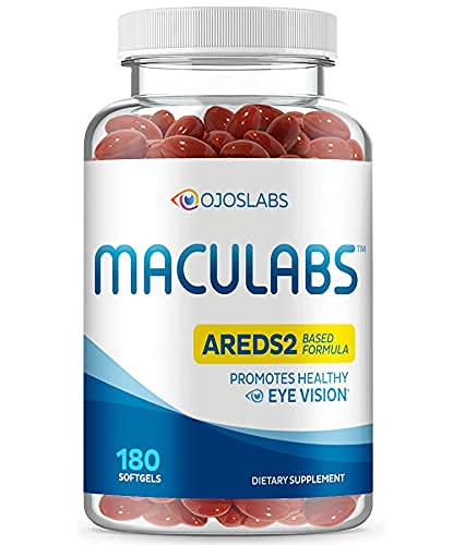 Očné vitamíny - AREDS 2 Based Formula - Očný vitamín s luteínom a zeaxantínom pre makulárne zdravie - Vision Doplnky pre dospelých - 180 Softgels Support & Care for Eyes - Made in USA