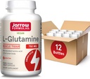 Jarrow Formula L-Glutamine 750 mg, Dietary Supplement, Immune and Muscle Support, 120 Veggie Capsules, Až 120 Day Supply (Pack of 12)