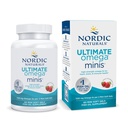 Nordic Naturals Ultimate Omega Minis, Jahodová chuť - 60 Minis Soft Gels - 1120 mg Omega-3 - High-Potency Fish Oil Supplement - EPA & DHA - Podporuje zdravie mozgu a srdca - 30 Servisov