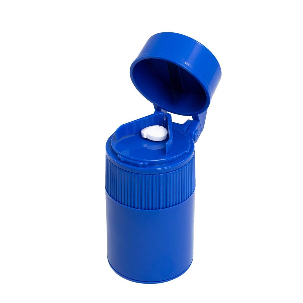 EZY DOSE Pill Crusher a cutter pre psov a domácich miláčikov, každodenné použitie, Bezpečné rezy a drviče pilulky, vitamíny a tablety, presné a jednoduché rezanie, skvelé pre skrývanie medikácie v liečbe, modrá, BPA zadarmo