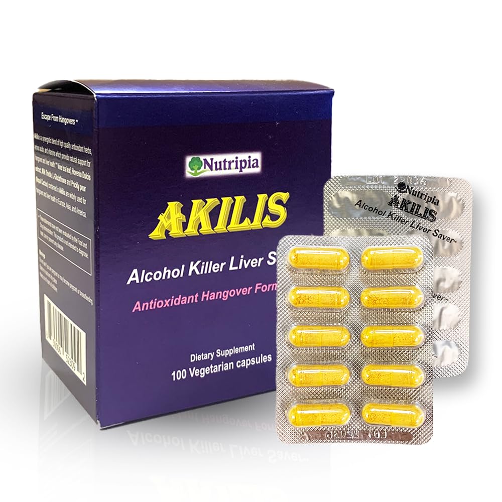 Akilis Antioxidant Pečeň podpora pilulky (100 Vegi Caps, 33 dávky) 