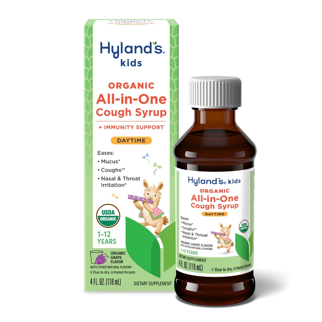 Hyland's Kids Organic All in one Cough Sirup Daytime - Grape