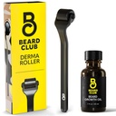 Medvedí klub Derma Valček a medvedí rastový olej - Mikroneedleling Valček s 540 Titanium Microneedles pre tvár, telo a Scalp - Bradavica Valček so santalwoodom a medvedí olej