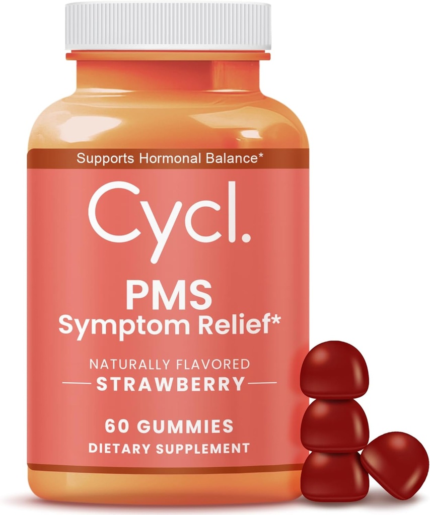 PMS podpora Gummy pre ženy - Čarovný doplnok pre Hormone Balance & Menstrual Cramp Relief - 60 Počet