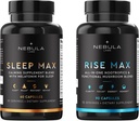 Bestseller Sleep MAX & Rise MAX Professional Bundle All-in-One Premium Nootropics & Functional Mushroom Blend a upokojujúci mix pre spánok