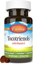 Carlson - Tokotrienols, 40 mg, s prírodným zdrojom vitamín E, Gamma, Alpha, Delta, Beta, udržateľný zdroj, 30 Softgels