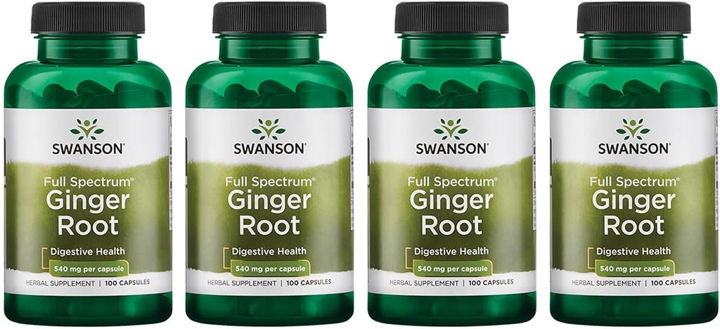 Swanson Full Spectrum Ginger Root 540 mg 100 Caps (4 balenia)