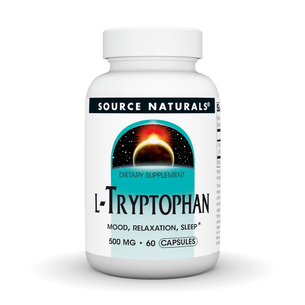 Zdroj Naturals L-Tryptophan, pre Mood, Relaxation, and Sleep*, 500mg - 60 Kapsule