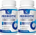300 miliárd CFU probiotických, 12 kmeňov s 3 organickými prebiotikami, probiotikami pre ženy a mužov, denným doplnkom pre trávenie, imúnne, gut & Bloating Health, police Stable, Vegan, 120 grófov