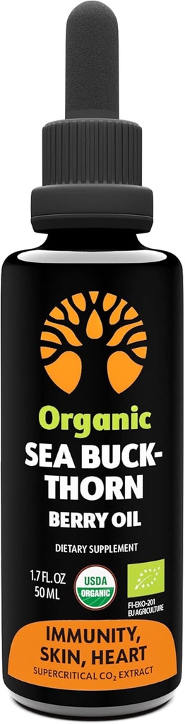 Organický Sea Buckthorn Oil 50-Day Supply
