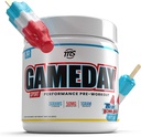 Man Sports Game Day - Športové pre-práce, Blue Bombsicle Ochutené Energy Drink Mix s prírodným kofeínom, 300g, 30 dní