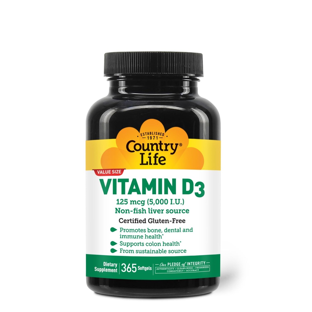 Krajina Život Vitamín D3 5000 IU 