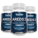 AREDS 2 Vyberte očné vitamíny pre makulárnu podporu - Vitamíny pre oči s Zeaxantin Plus lutein macular doplnok - Premium Macular Health Formula - Eye Supplements - 60 Kapsule - (Pack of 3)