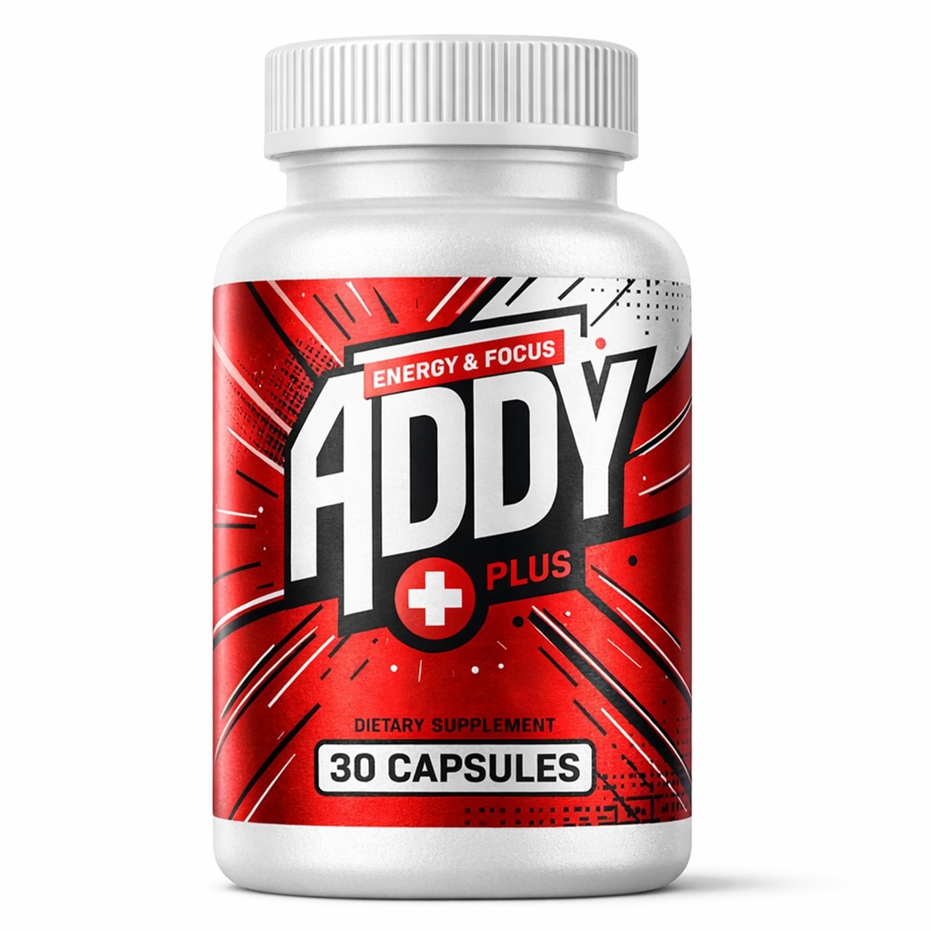 ADDY Plus - Posilňovač mozgu - Zaostrenie, energia a podpora pamäte Vitamíny - Adderall Alternatíva - Zameranie & Energy Supplement - Čistá energia - Sharp Focus - Získajte viac s Addy Plus - 30 ot