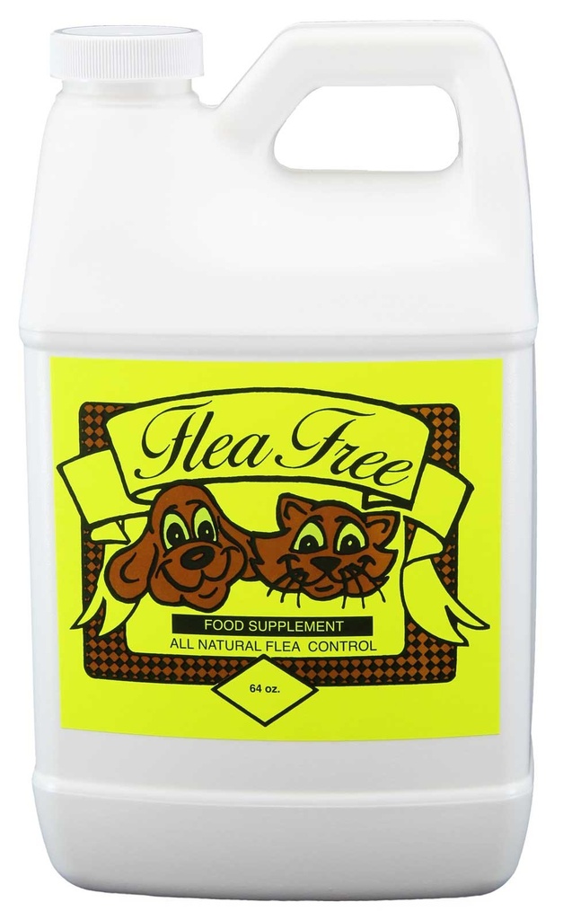 Flea-free Pure Organic Food Supplement and Natural Pet Products , 64 Ounce