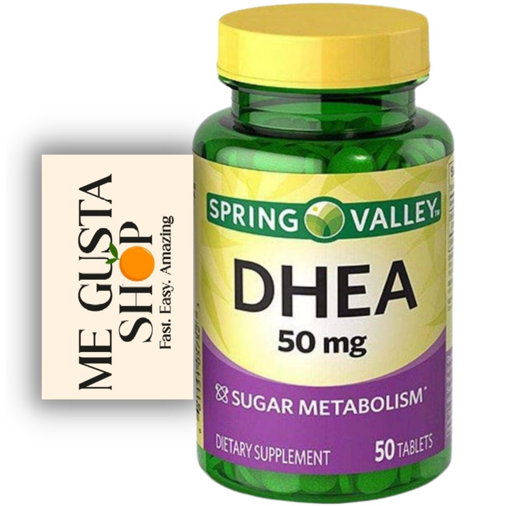 Spring Valley DHEA tablety, 50 mg, 50 gróf zahŕňa Organizátor tabletiek