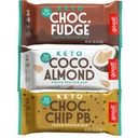 Dobre! Snacks Keto Variety Pack Protein Bar, Vegan, Soy & Gluten Free, Low Sugar Meal Replacement, 10g High Protein, Natural Healthy Snack, For Athletes & Active Lifestyles, 3g Net Carbs,12 Bars