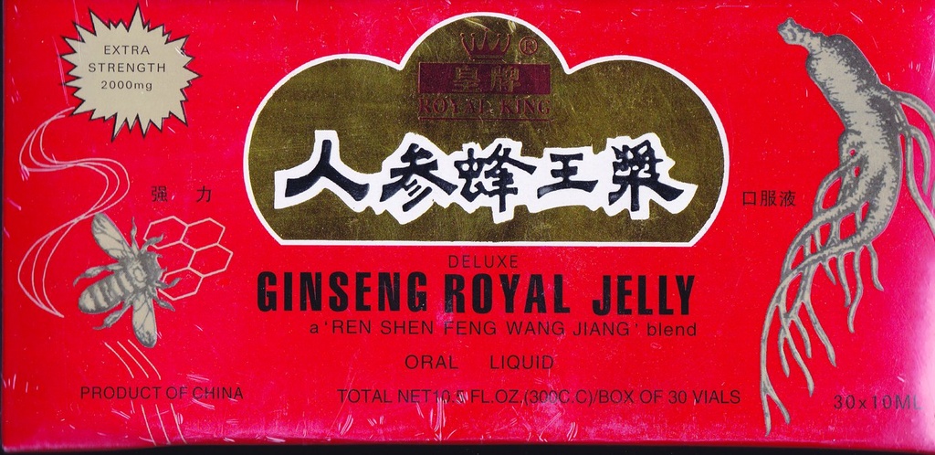 GINSENG PRODUCTS Ginseng & Royal Jelly in A Honey Base 30 Injekčná liekovka, 0.02 libra