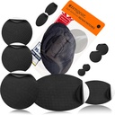 aZengear Repair Patches - vodeodolný, Self-Adhesive, Tear-Cold-Heat-Resistant Polyester tkaniny na opravu dolná bunda, Puffer, Snowsuit, Shoe, Stan, PVC, Oblečenie, Čalúnenie (čierna)