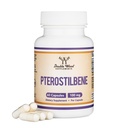 Pterostilbene Supplement 100mg Kapsule (Tretia strana tested) 60 Kapsule, Superior to Resveratrol, Antioxidant pre Longevity Support (Non- GMO, Gluten Free) by Double Wood