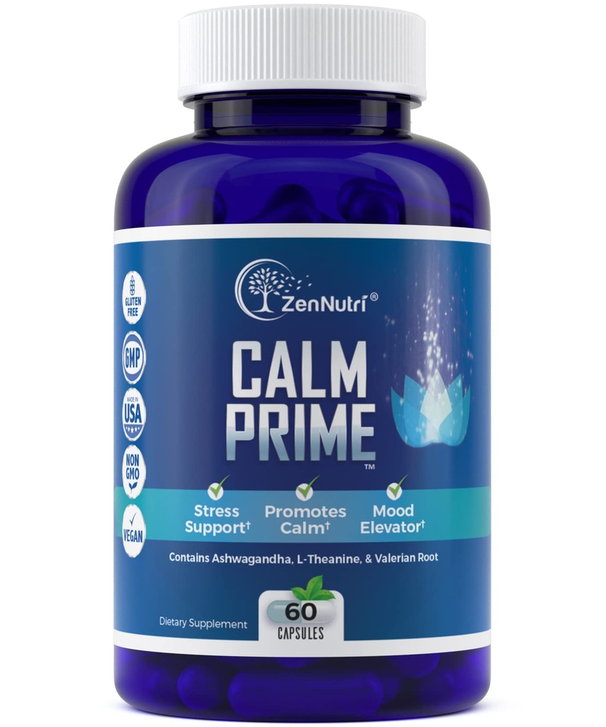 Pokoj Prime Stres Relief Supplement Non-Drowsy 