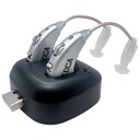 Digitálne sluchové zosilňovače - pár nabíjateľného BTE osobného zosilňovača zvuku s USB dock - Premium za zvukom ucha - od MEDca