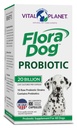 Vital Planet - Flora Dog Probiotické Kapsule Doplnok s 20 Miliónov kultúry a 10 Kmene, Vysoká potencie Imunitná a trávna podpora Probiotiká pre psy, 30 Oneskorené uvoľnenie Kapsule