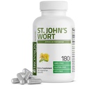 Bronson ľubovník bodkovaný 700 MG na podávanie Hypericum Perforatum podporuje pozitívnu náladu - non- GMO, 180 Vegetariánske kapsuly