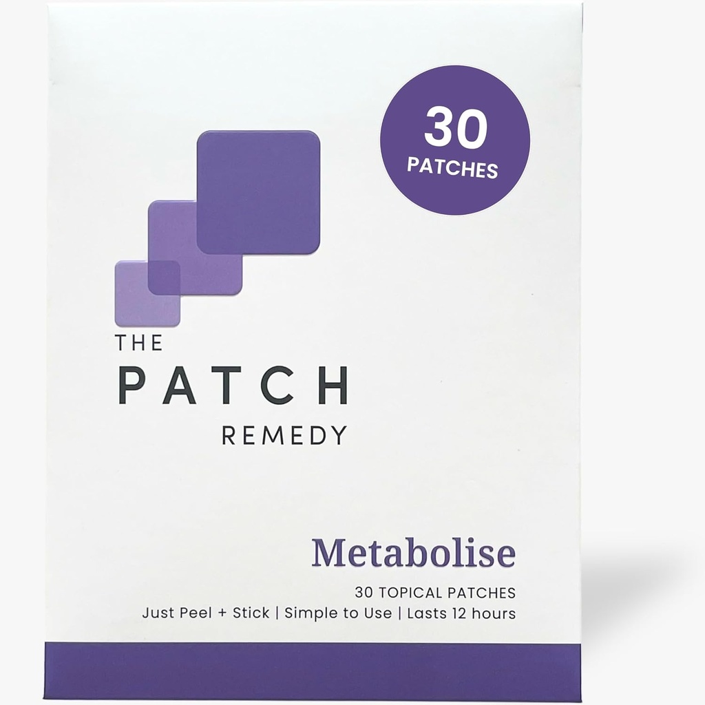 Patch Remedy metabolické patch 5-HTP, Guarana, L-karnitín, Fucus, Zinok, Yerba Mate, Malinová Ketone 