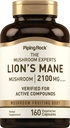 Piping Rock Lions Mane Mushroom Supplement 2100mg 